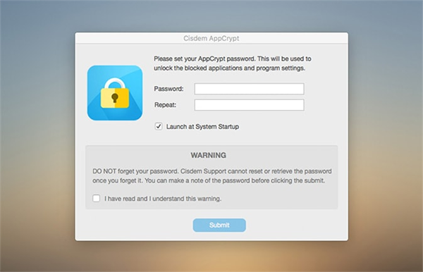 Cisdem AppCrypt中文版：一款易于使用的程序锁定器