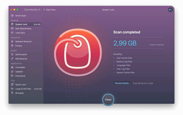 CleanMyMac汉化版：一款功能全面的电脑系统清理软件